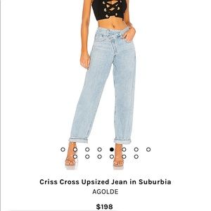 Agolde Criss Cross high-Rise Jeans
